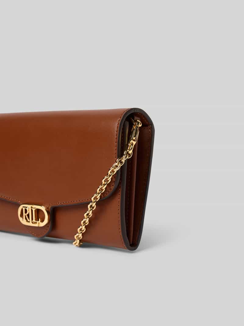 Lauren Ralph Lauren Leren schoudertas met labelapplicatie model 'ADAIR'