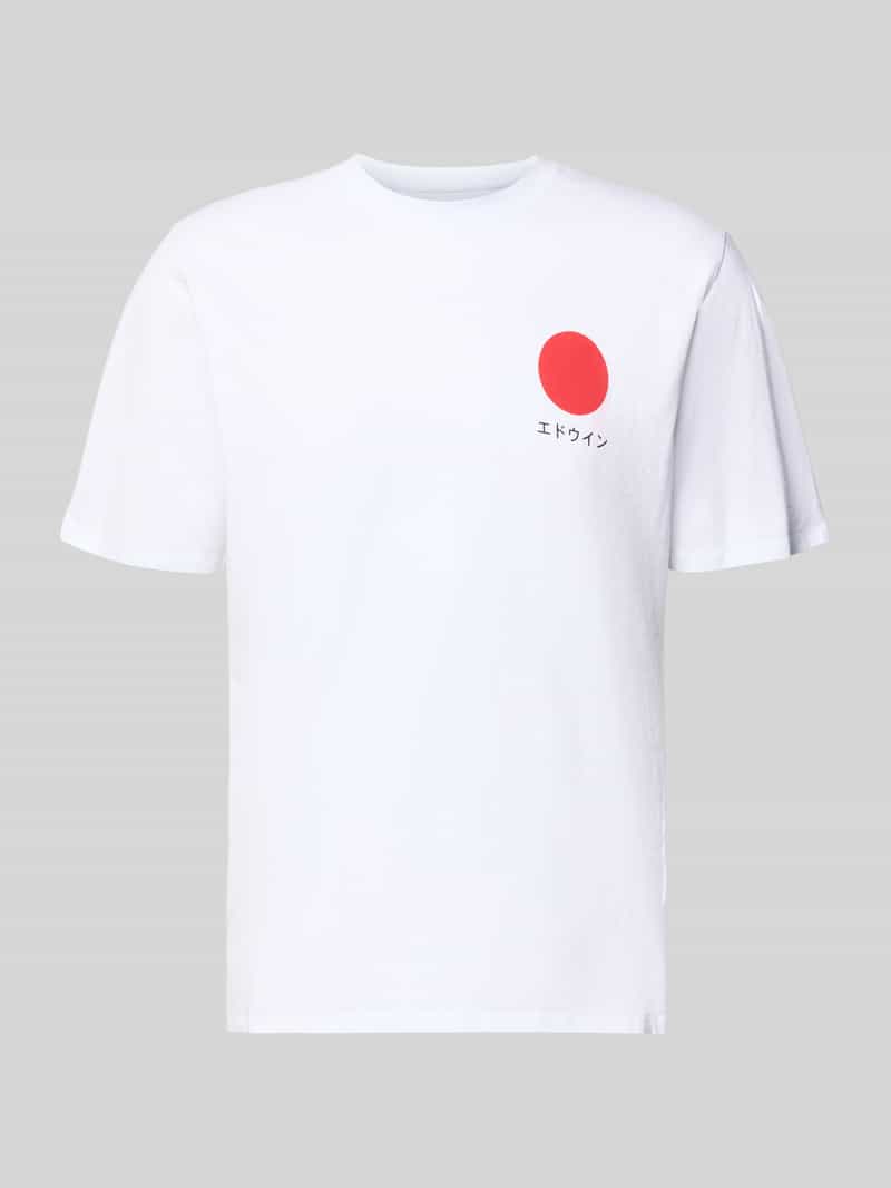 T-shirt van pure Katoen Model 'JAPANESE SUN'