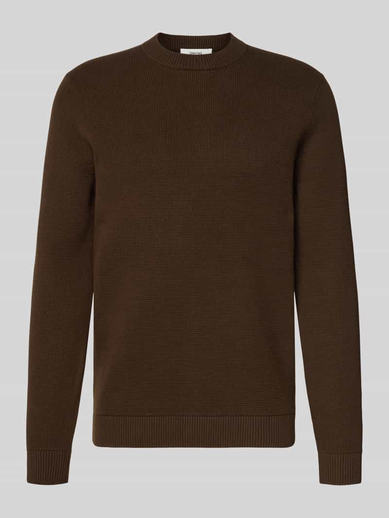Selected Homme Regular fit pullover van puur katoen model 'DANE'