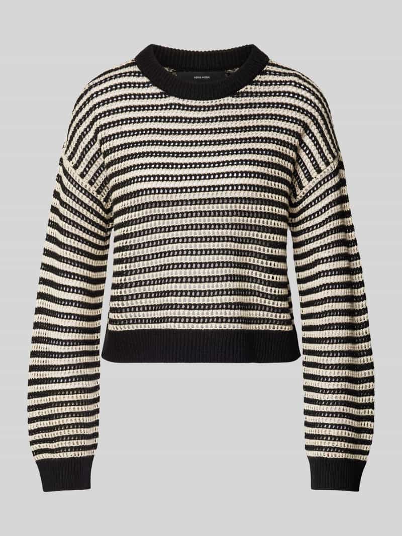 Vero Moda Comfort fit gebreide pullover in katoenmix model 'NEWMADERA'