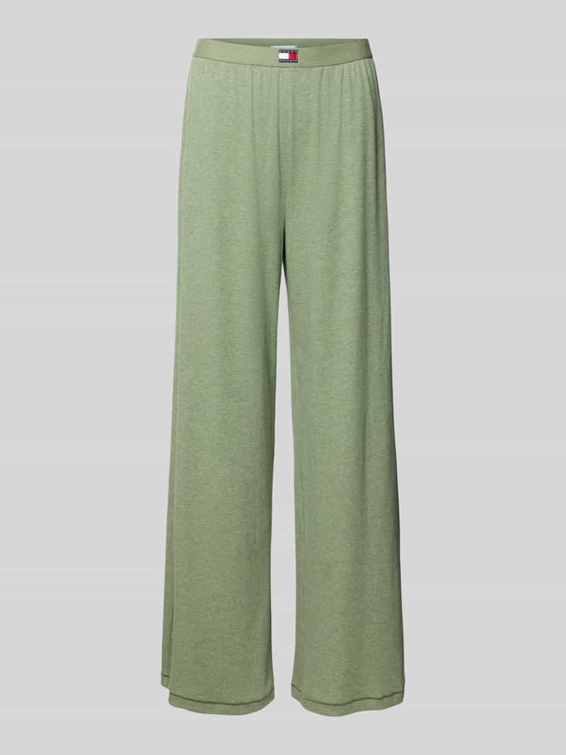 Tommy Hilfiger Wide leg pyjamabroek van katoenmix