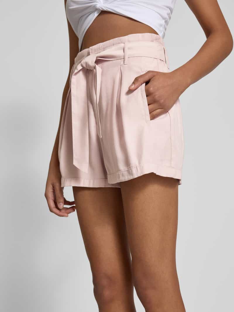 Only Regular fit korte broek met strikceintuur model 'LARIS'