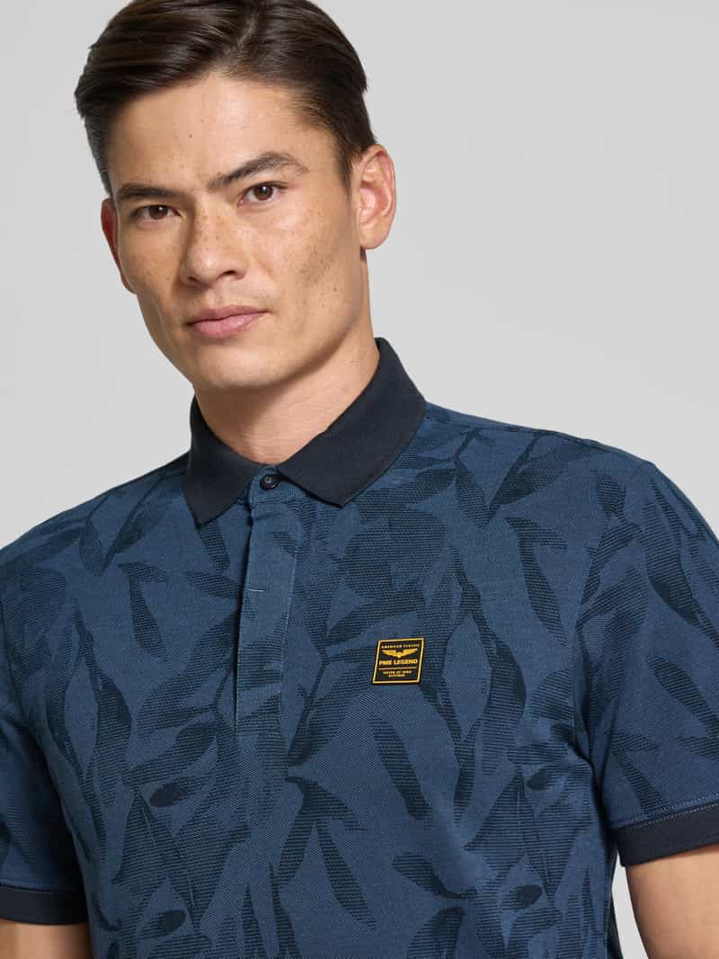 PME Legend Poloshirt met labeldetail
