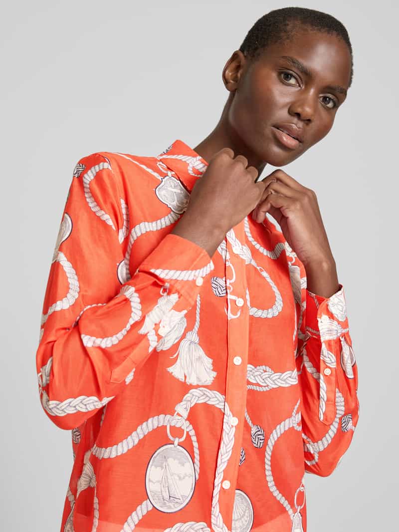 Gant Regular fit blouse met doorknoopsluiting