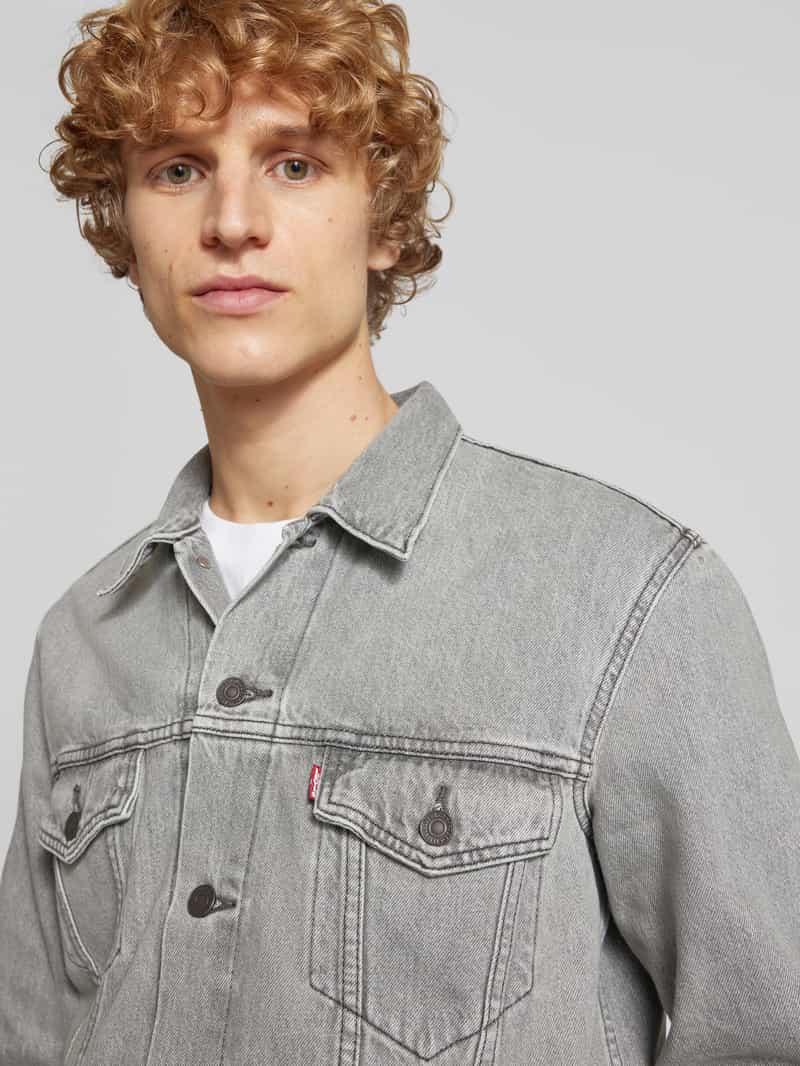Levi's Jeansjack met paspelzakken op de borst model 'THE TRUCKER JACKET'