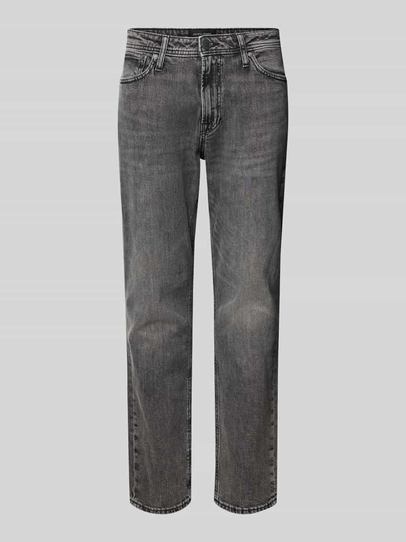Jack & Jones Regular fit jeans JJICLARK in used-look, stretchcomfort en lage taille
