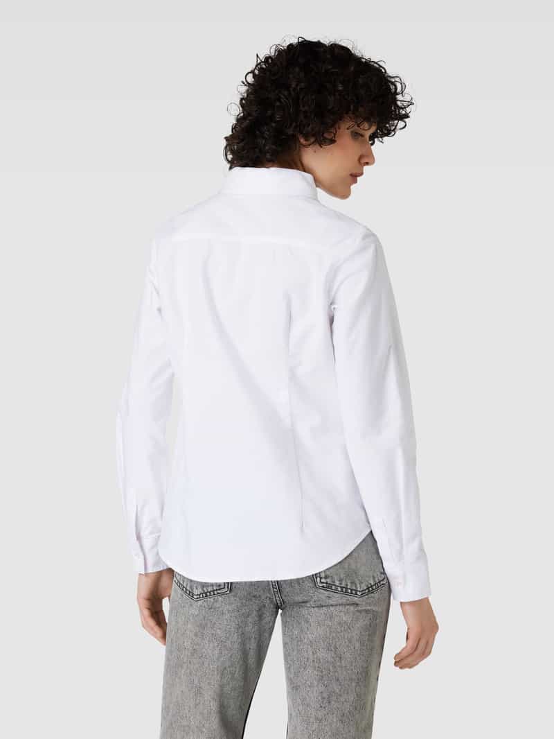 Slim fit overhemdblouse met kentkraag Christian Berg Woman