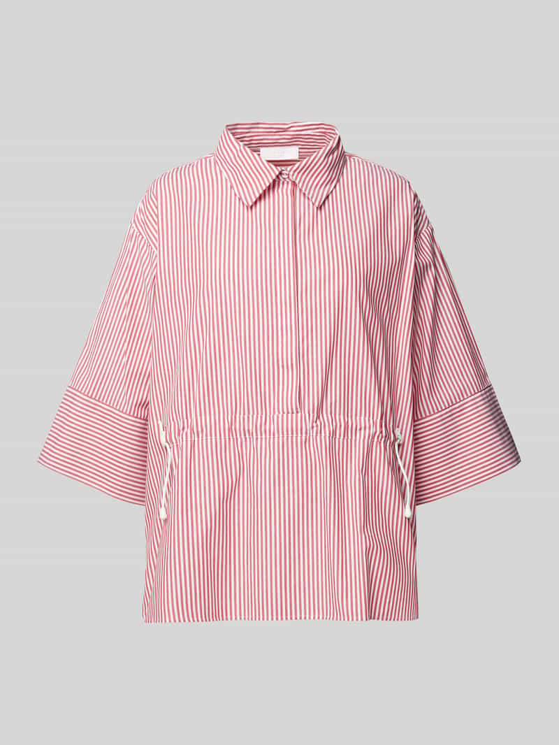 Regular fit blouse met tunnelkoord