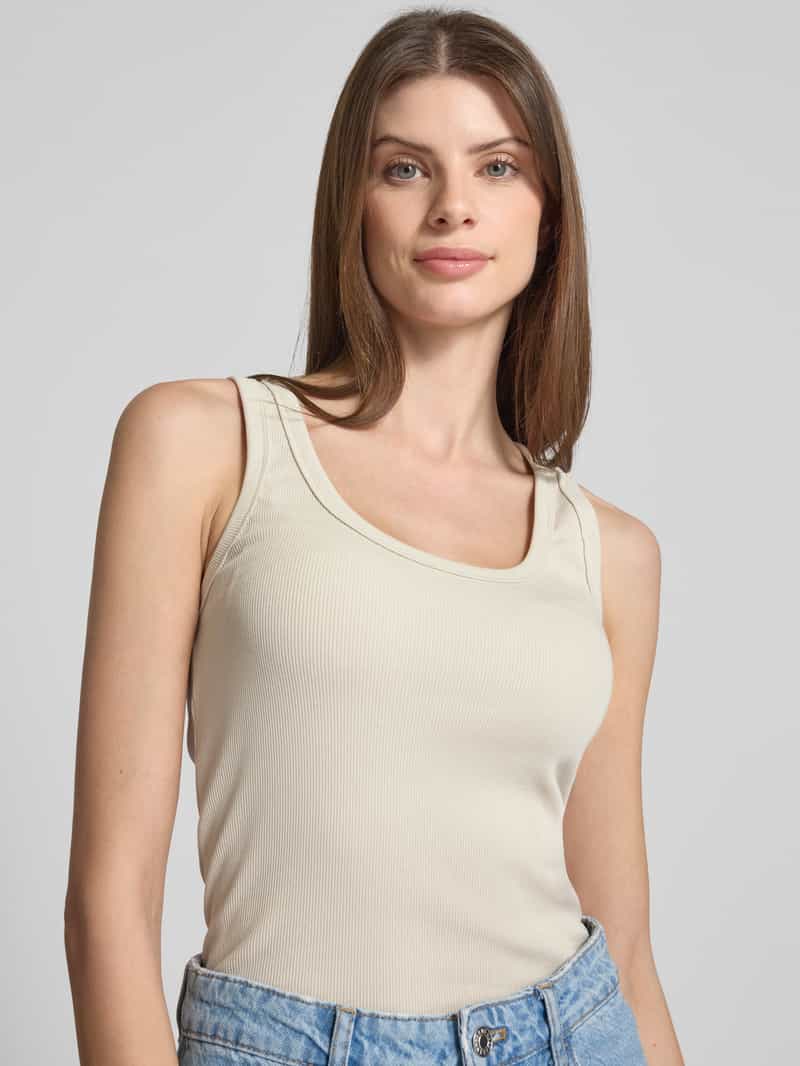 Marc O'Polo Slim fit tanktop van katoenmix