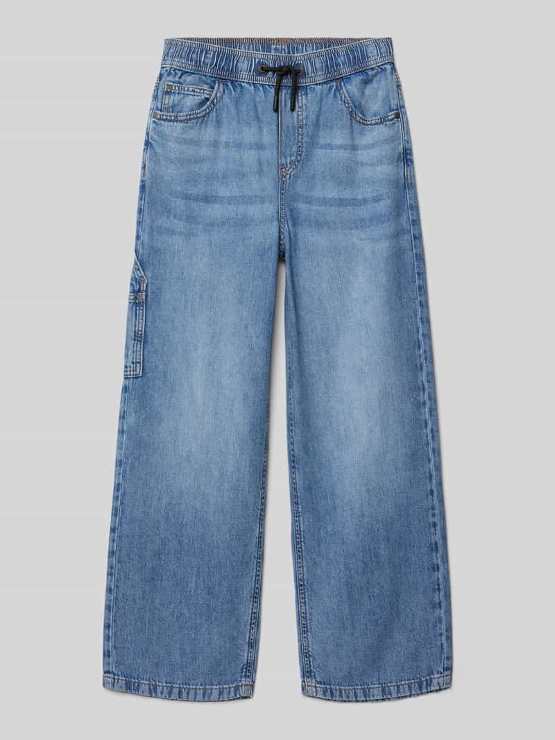 s.Oliver RED LABEL Relaxed fit baggy jeans van licht katoenen denim