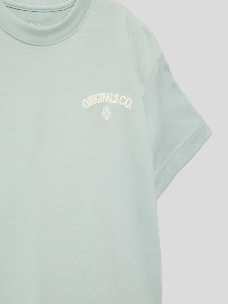 jack & jones T-shirt met statementprint model 'JORSANTORINI'