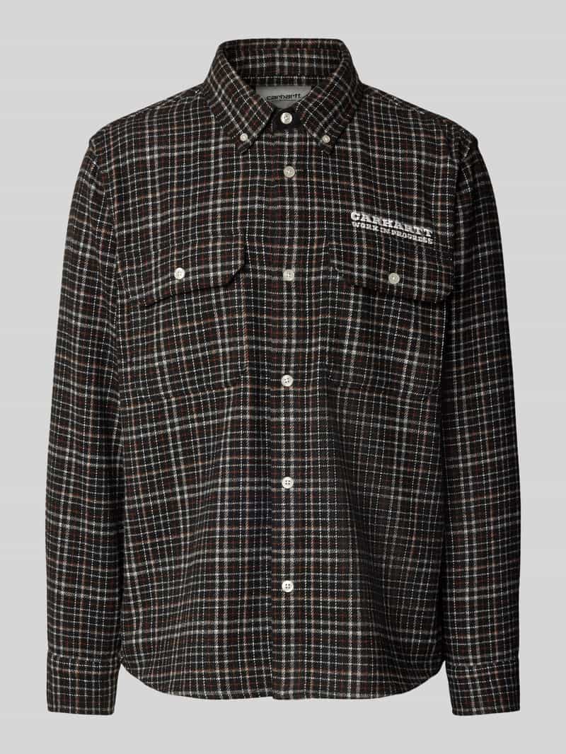Carhartt Work In Progress Regular fit vrijetijdsoverhemd met wol en labelstitching