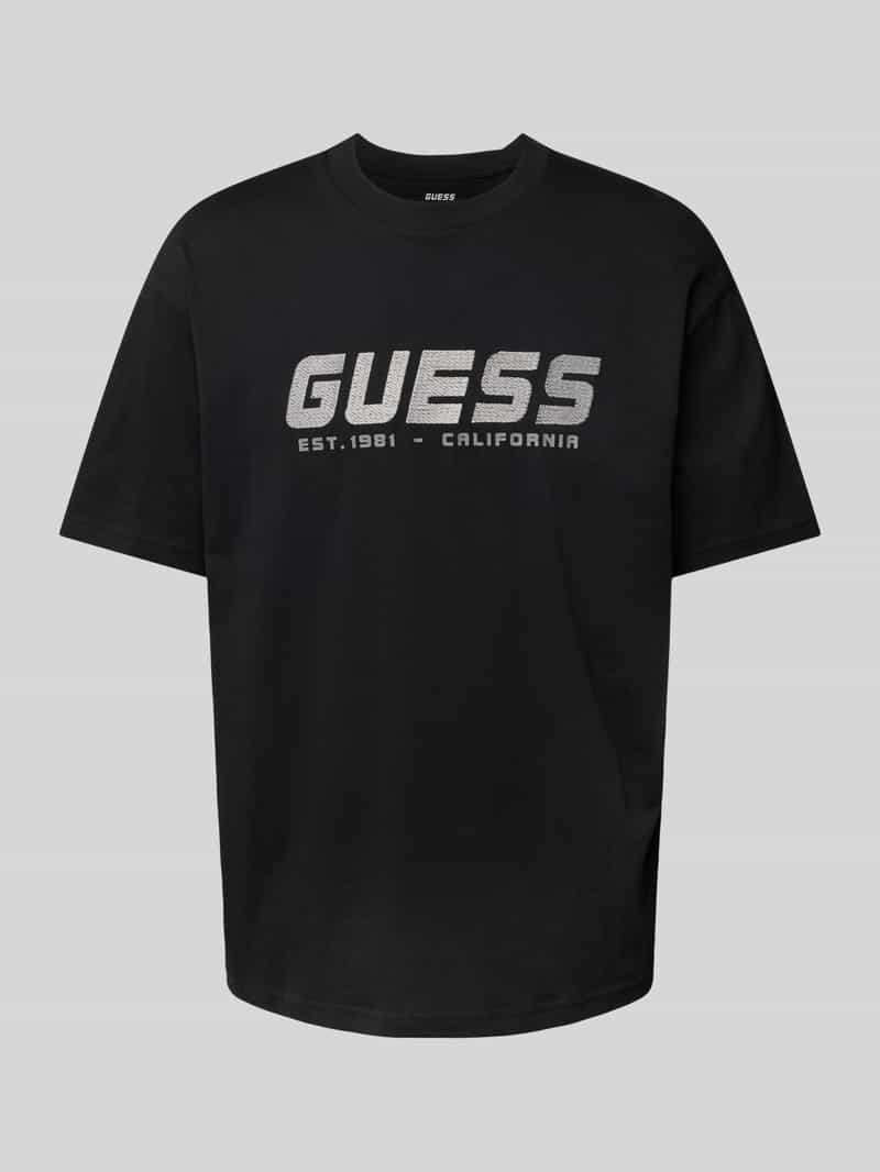 Guess Activewear T-shirt met labelprint model 'SURON'
