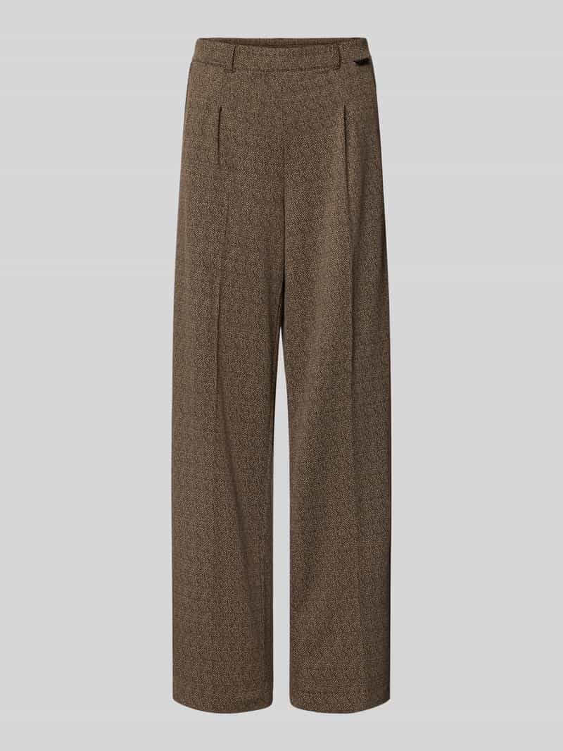 Smith and Soul Broek in all-over look met bandplooien