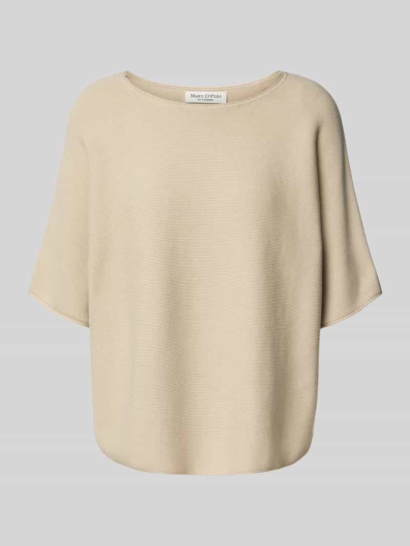 Marc O'Polo Boxy fit gebreid shirt van puur katoen