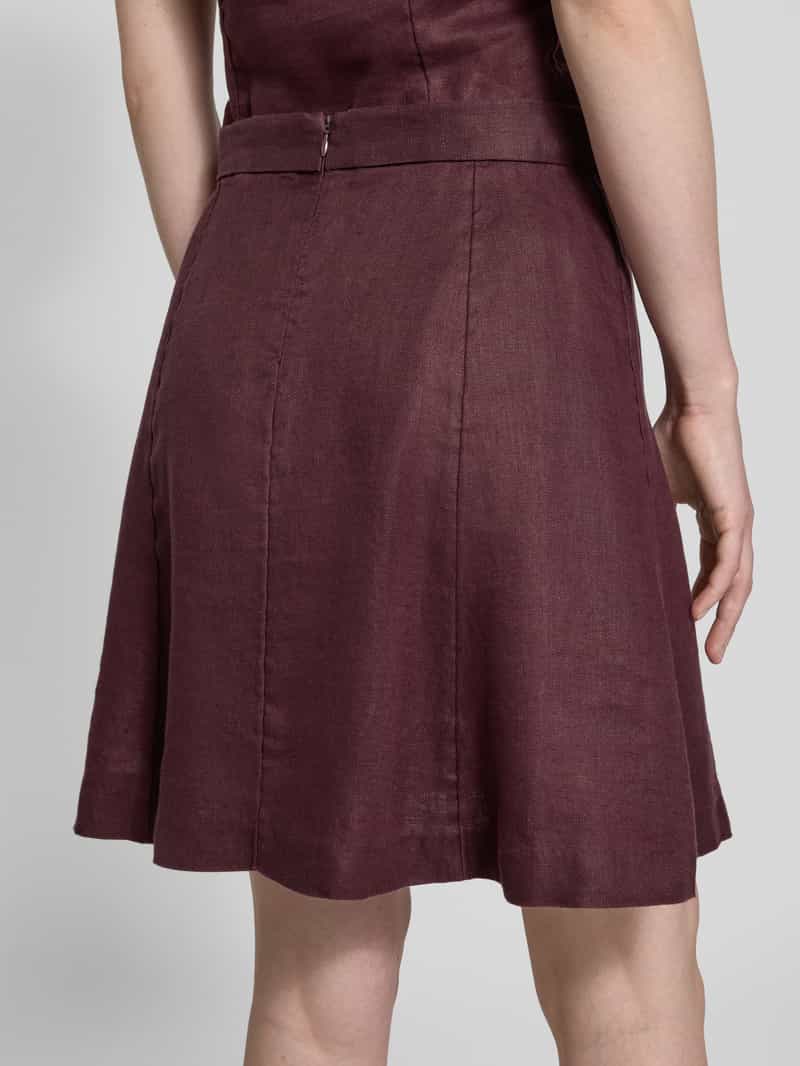 MSCH Copenhagen Linnen rok met knoopsluiting model 'Naira Claritta'