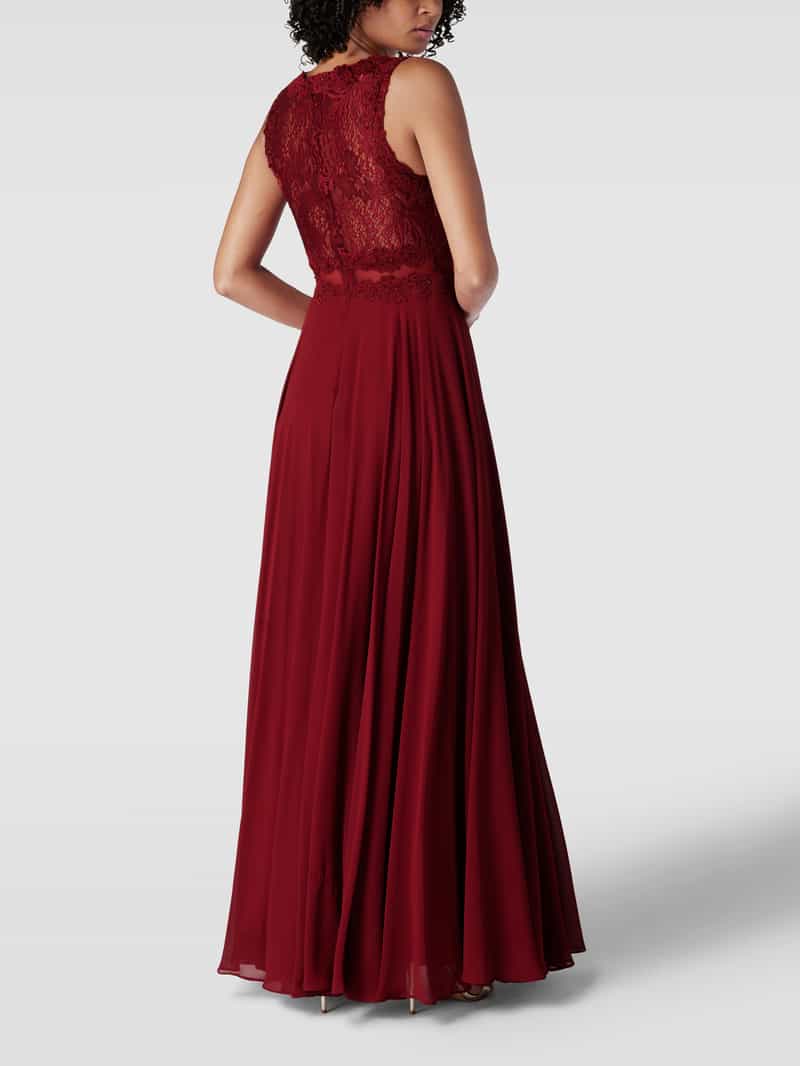 Avondjurk met bloemenborduursels Mascara