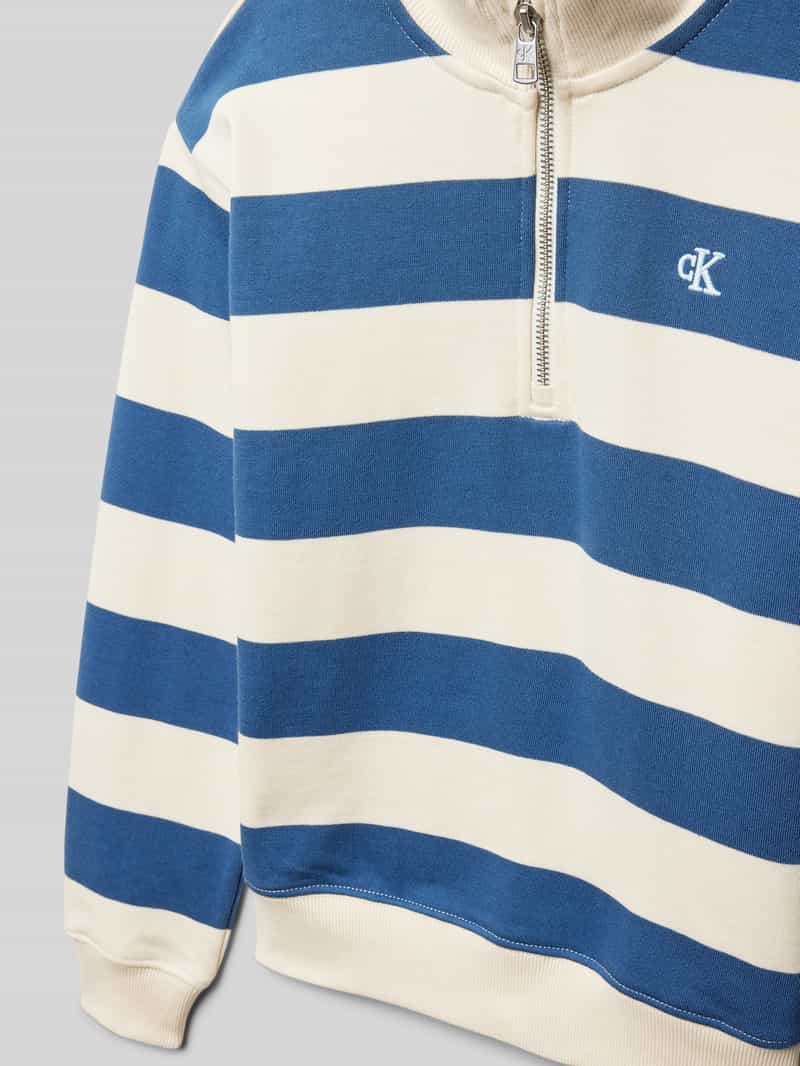 Calvin Klein Jeans Sweatshirt met labelstitching model 'TERRY'