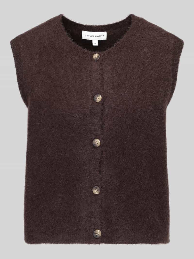 Regular fit mouwloos vest met wol model 'Porah'