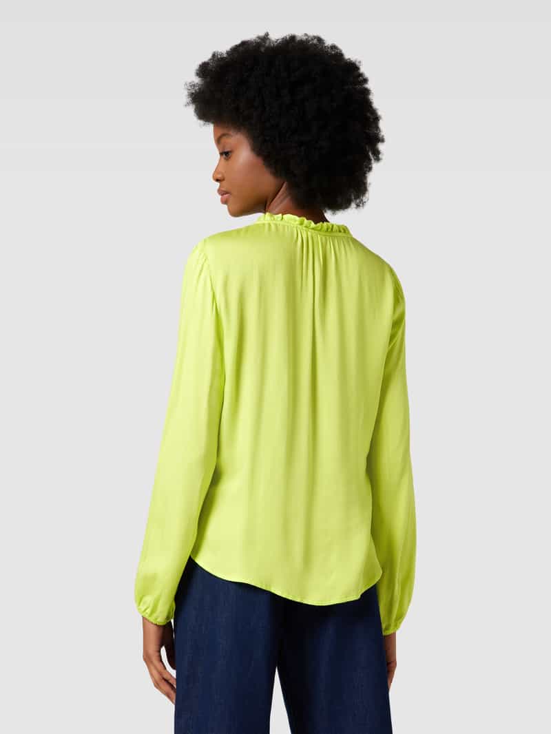 Blouse van viscose in effen design Emily Van den Bergh