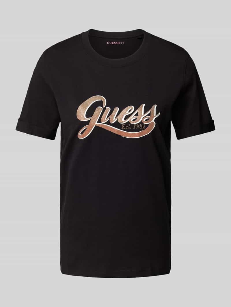 Guess T-shirt met labelprint