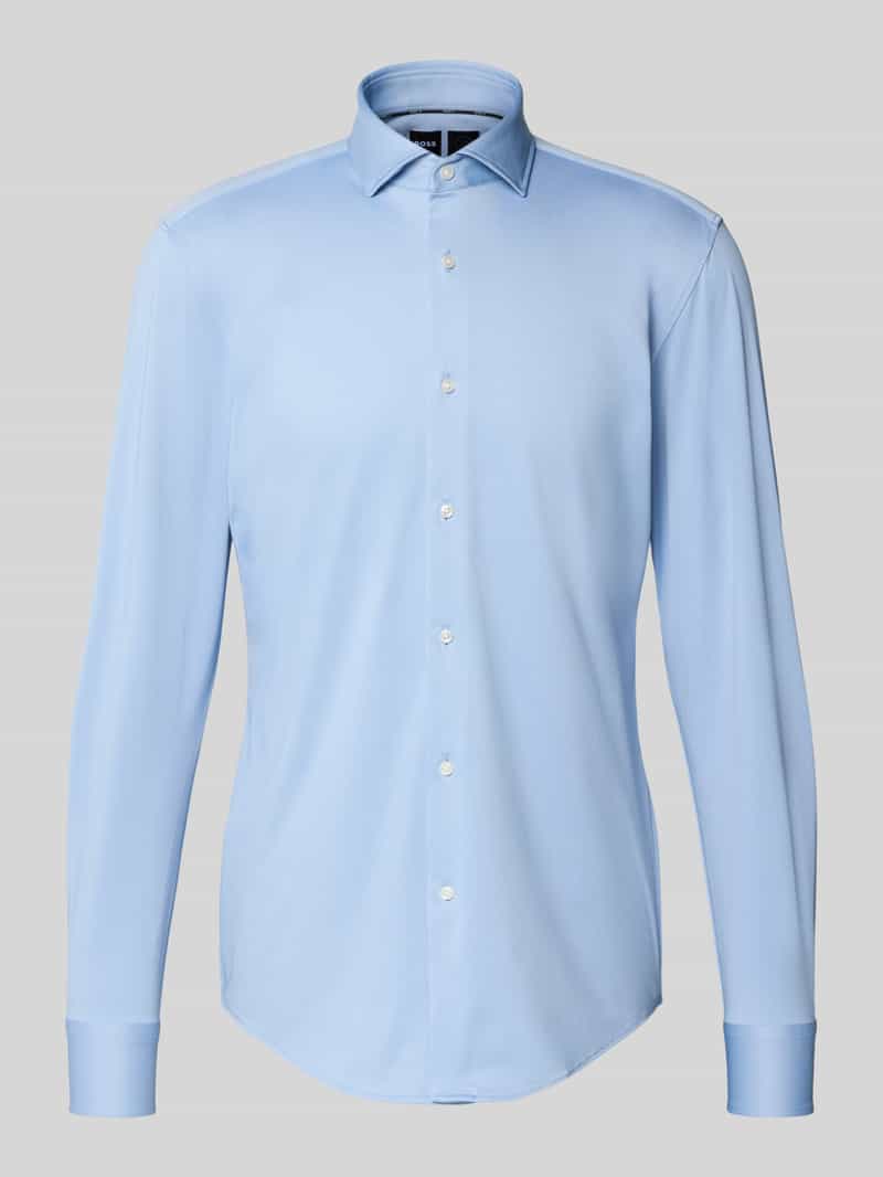 Boss Slim fit zakelijk overhemd met haaikraag model 'HANK'