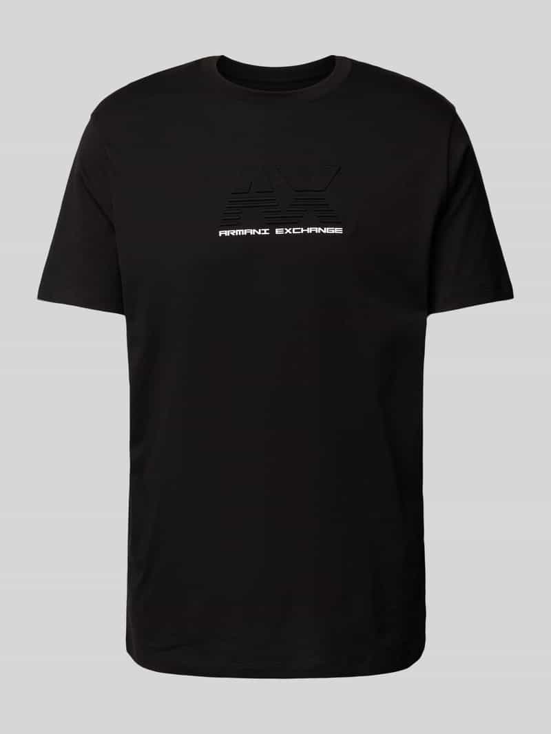 Armani Exchange T-shirt met labelprint