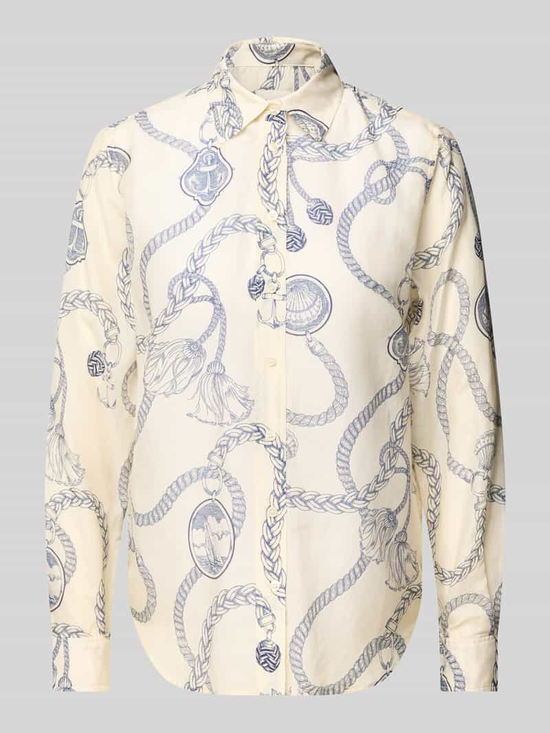 Gant Regular fit blouse met doorknoopsluiting