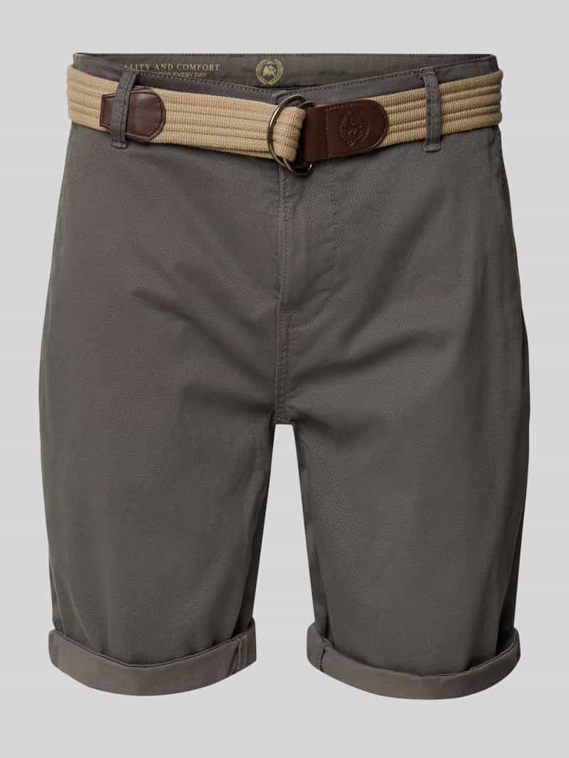 Lerros Bermuda met riem en achterzakken