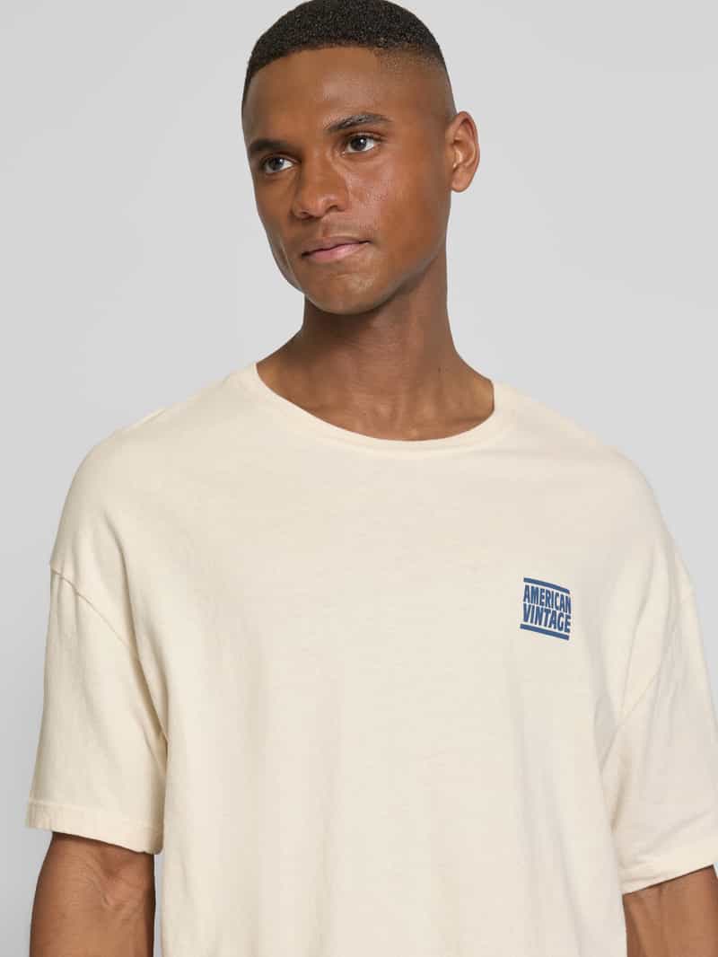 American vintage T-shirt met labelprint