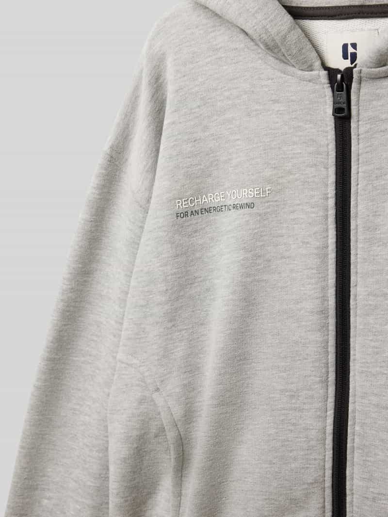 Garcia Sweatjack met label- en statementprint
