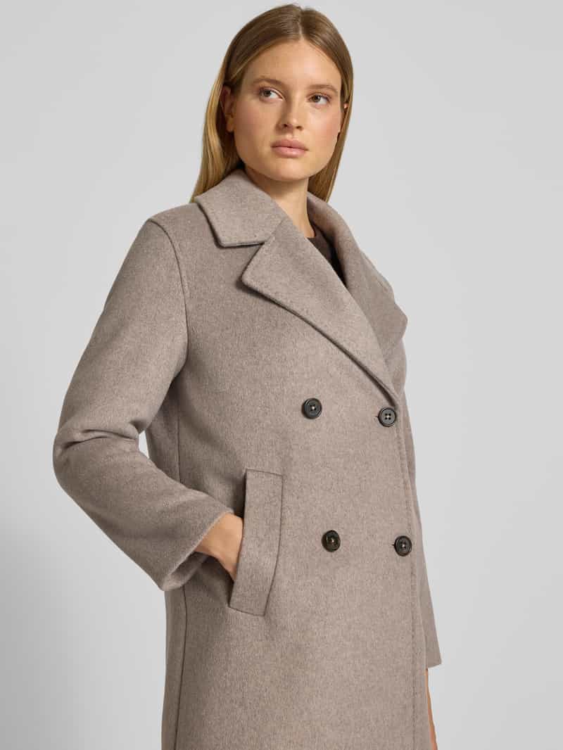 s.Oliver RED LABEL Relaxed fit lange jas met wol