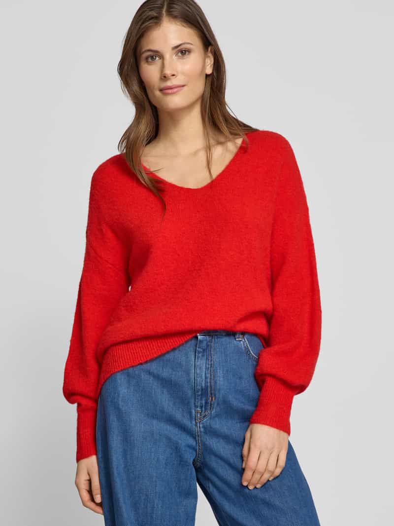 MSCH Copenhagen Gebreide pullover met V-hals model 'Hila Hope'