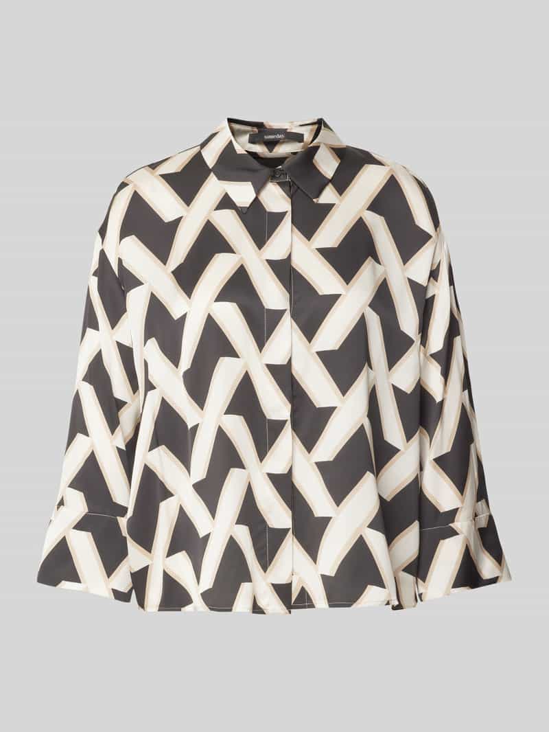 someday. Overhemdblouse met blinde knoopsluiting model 'Zitano'