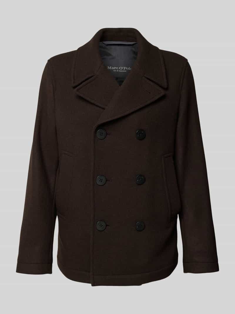 Marc O'Polo Regular fit lange jas van wolmix