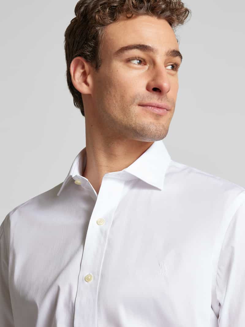 Polo Ralph Lauren Custom fit zakelijk overhemd met logostitching