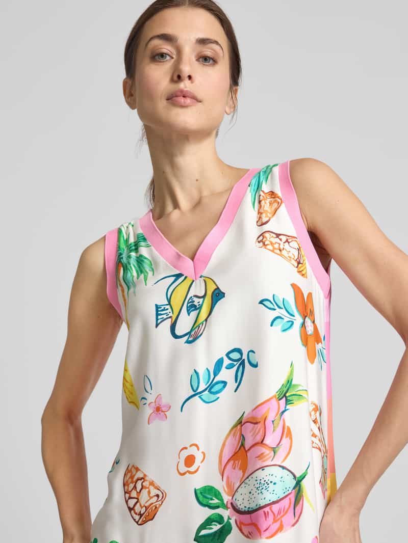 Emily Van den Bergh Midi-jurk met V-hals