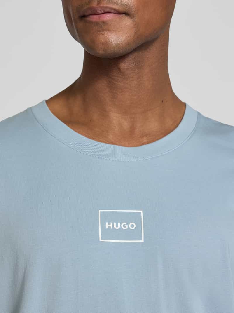 HUGO T-shirt met labelprint