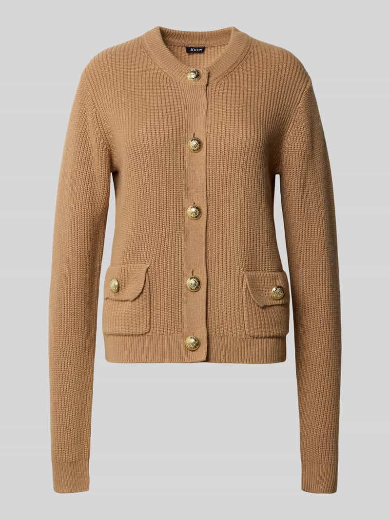 Joop! Gebreid jack met wol en kasjmier model 'Kimberly'