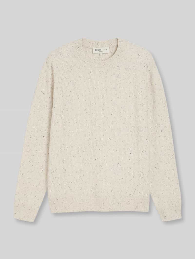 Tom Tailor Denim Pullover van puur katoen met crew neck