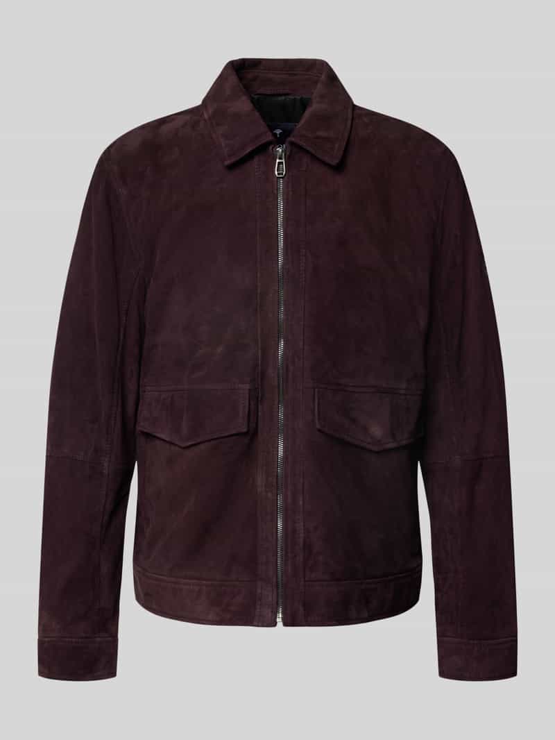 JOOP! Collection Leren jack met ritssluiting