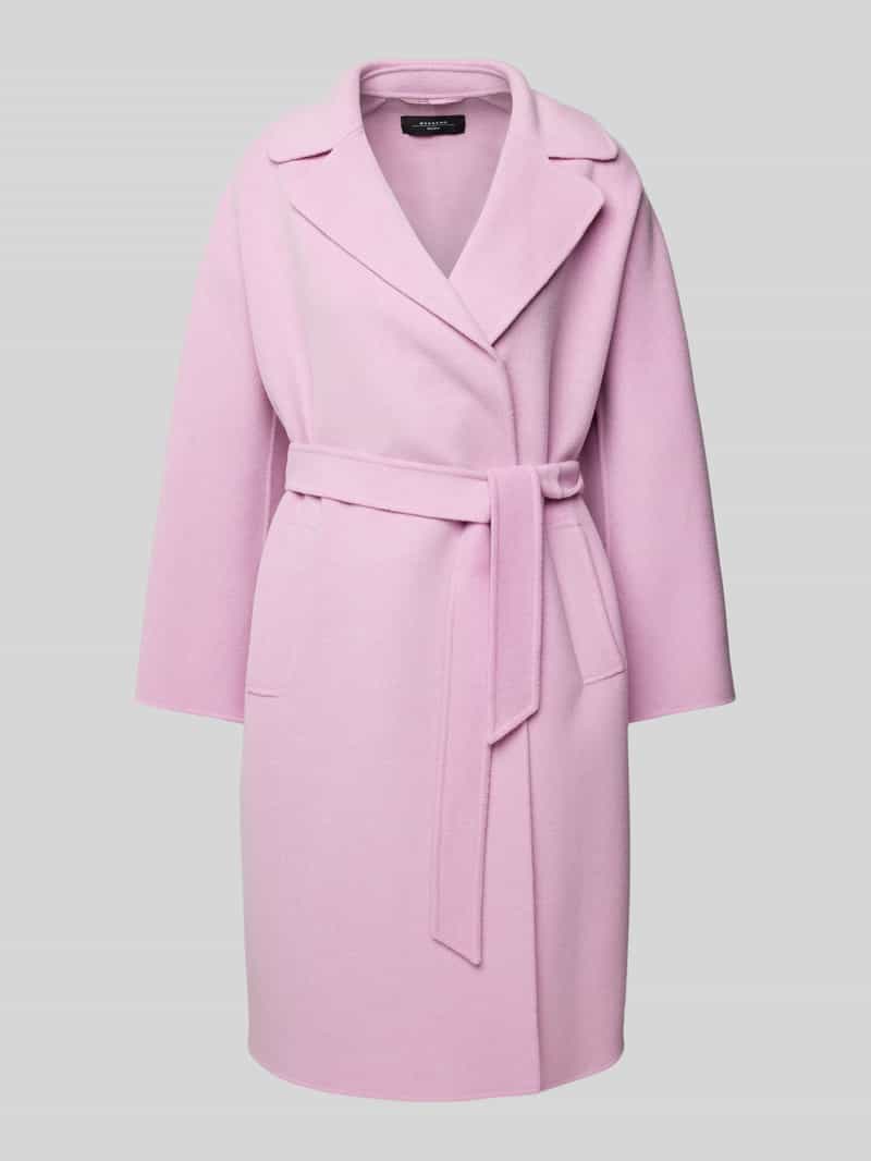 Weekend Max Mara Lange wollen jas met tailleriem model 'CIVADA'