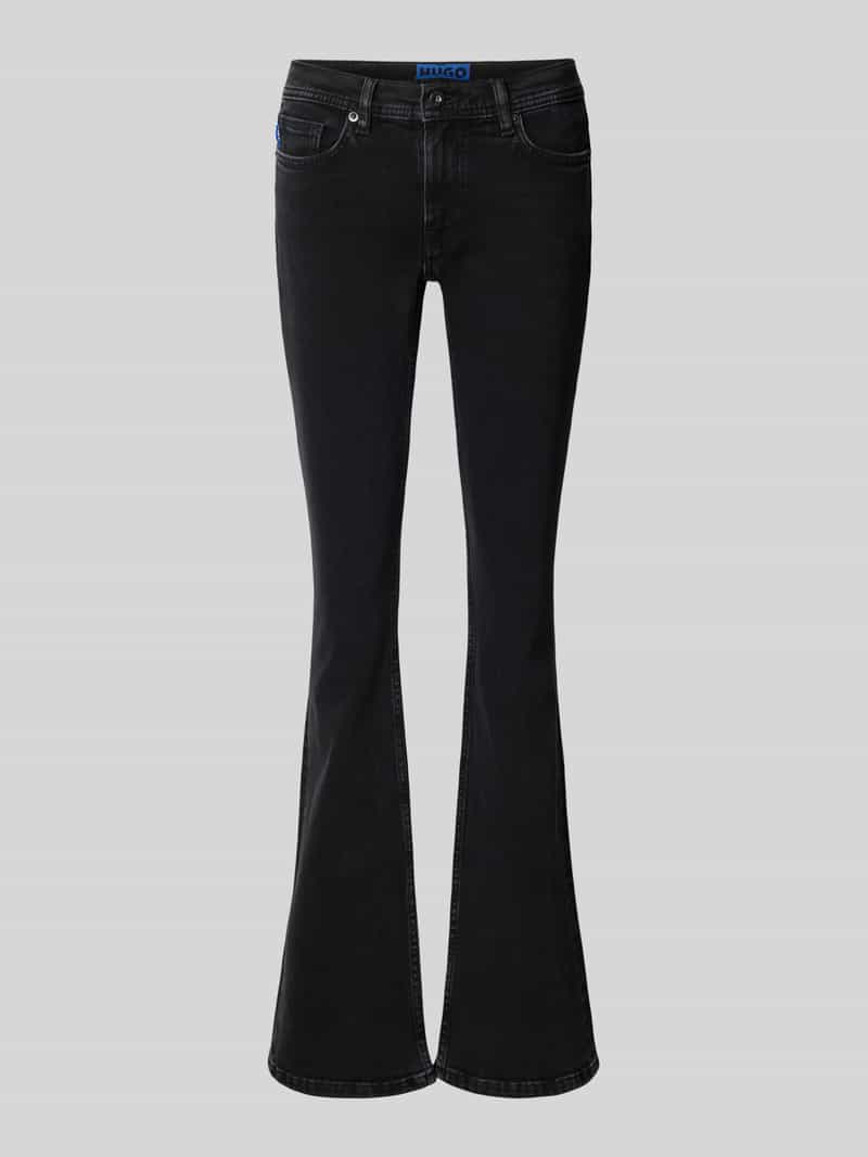 Hugo Blue Flared fit jeans van katoenmix model 'GETTI_B'