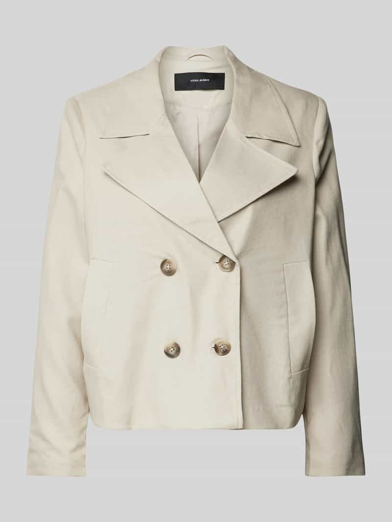 Vero Moda Korte trenchcoat met reverskraag