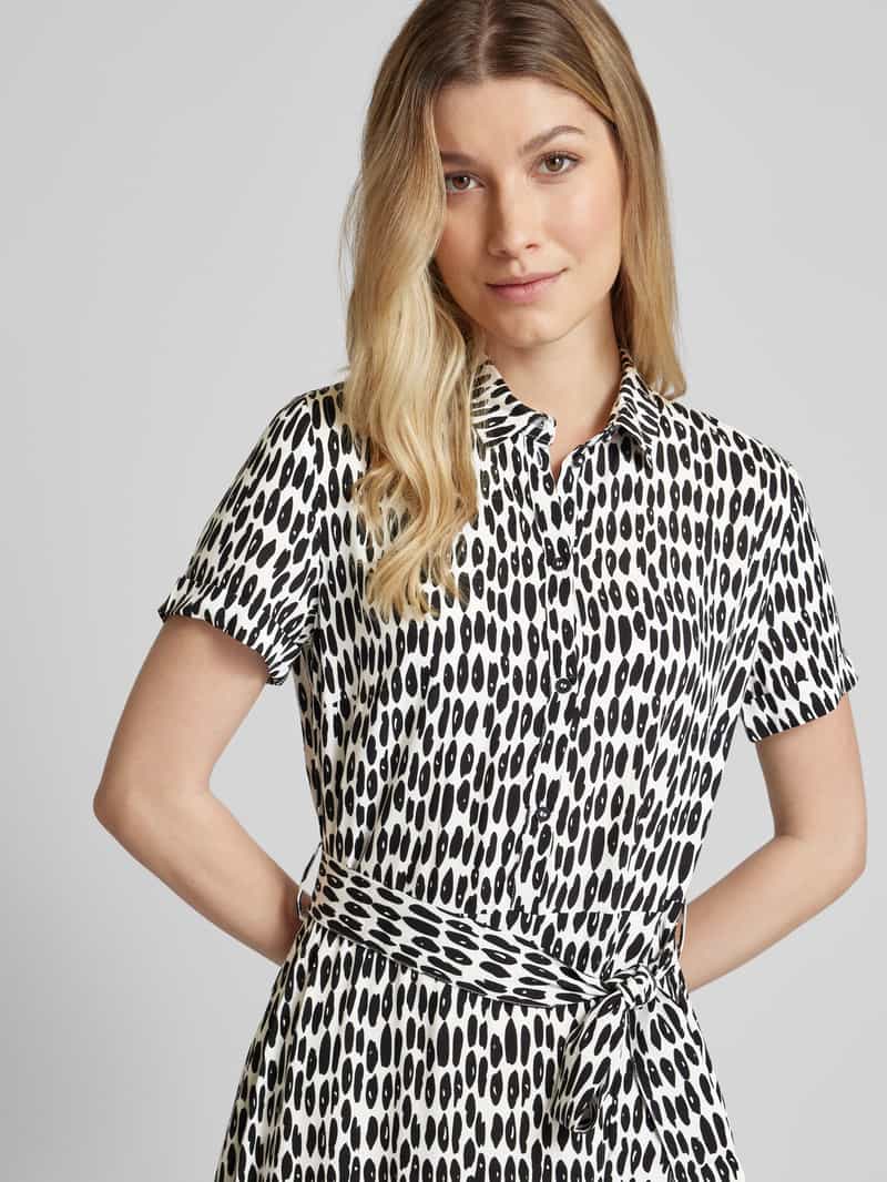 Christian Berg Woman Selection Midi-jurk met strikceintuur