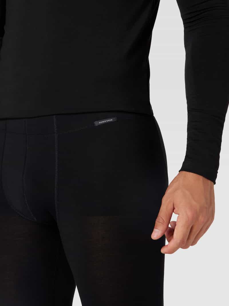 Schiesser Lange onderbroek met labeldetail model 'WARMING BASELAYER'