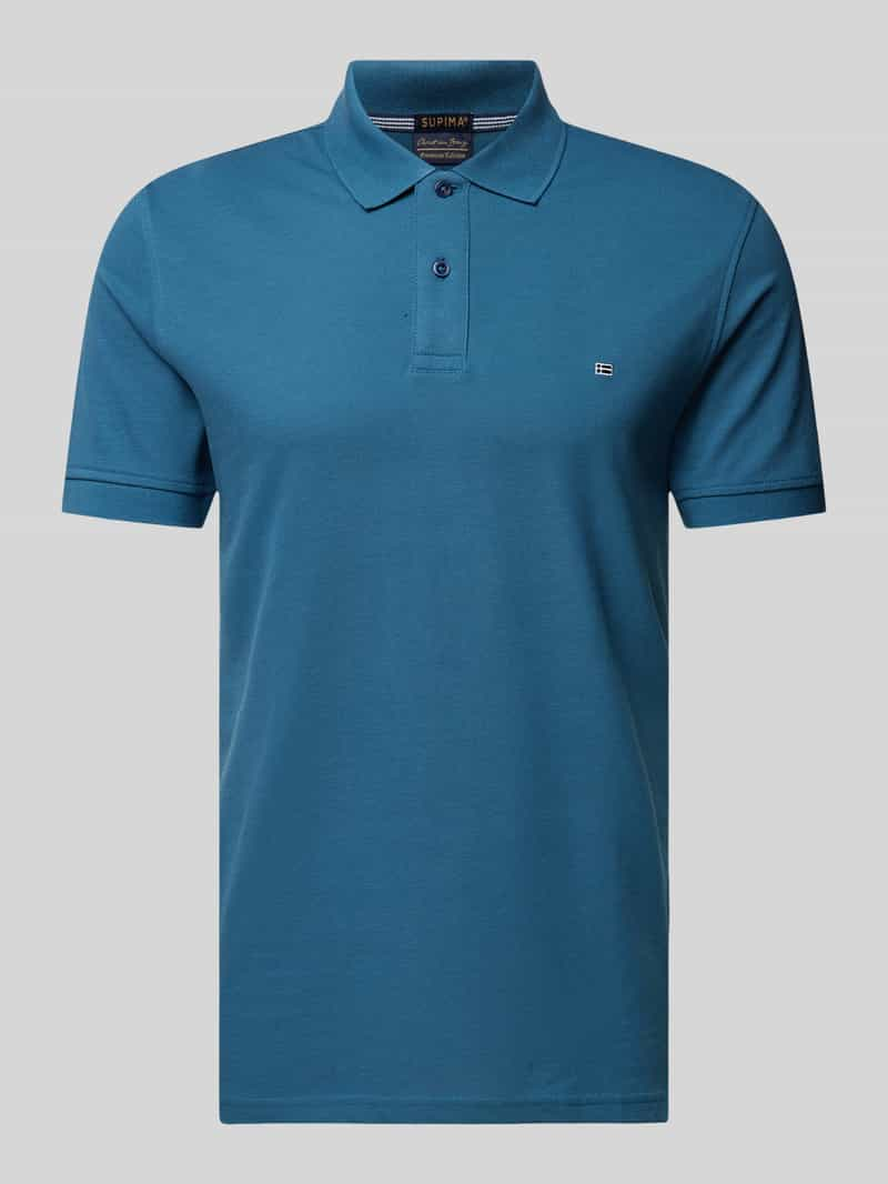 Christian Berg Men Poloshirt met labeldetail