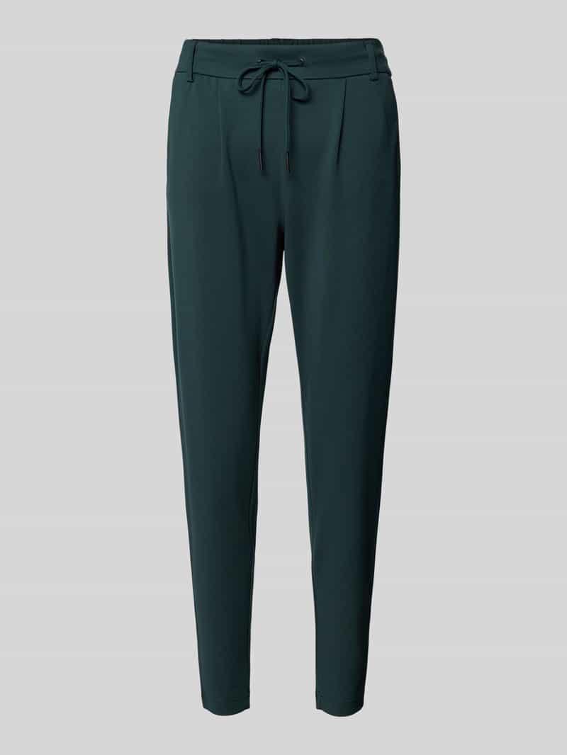 Slim fit bandplooibroek met tunnelkoord, model 'POPTRASH EASY'