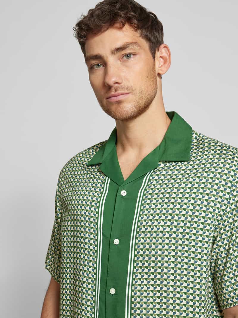 Selected Homme Relaxed fit vrijetijdsoverhemd met reverskraag model 'BANDANA'