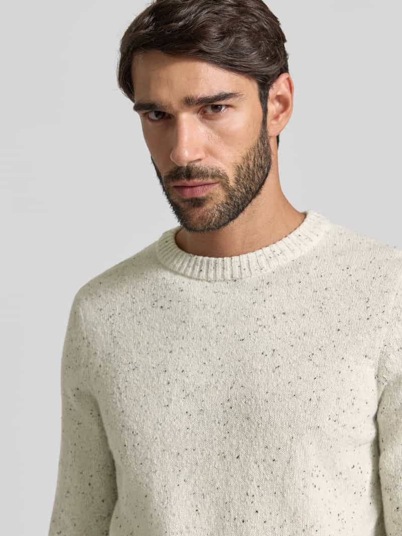 Marc O'Polo Regular fit gebreide pullover van wolmix